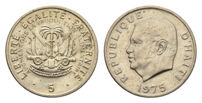 Гаити 5 сантимов 1975 ФАО KM 119 медь цинк никель aUNC 4664-621