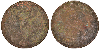 Россия деньга 1744 Елизавета (1741-1761), Красный монетный двор Биткин 352 медь 51-3935