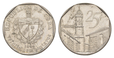 Куба 25 сентаво 1994 площадь в Тринидаде KM 577.1 сталь плакированная никелем 4646-415