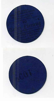 Германия 10 пфеннигов 1916 Галле на реке Зале, лагерь военнопленных офицеров C-3067, Tieste 329.02 пластик 504-59-2-1