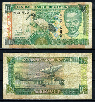 Гамбия 10 даласи ND (2001-2005) Pick 21а бумага 7486-61-1-2
