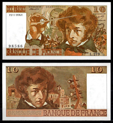 Франция 10 франков 1976 Pick 150 c бумага aUNC 7222-8-2-2
