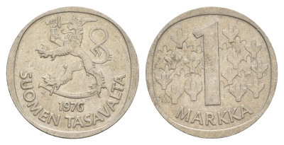 Финляндия 1 марка 1976 KM 49a медно-никель 4648-541