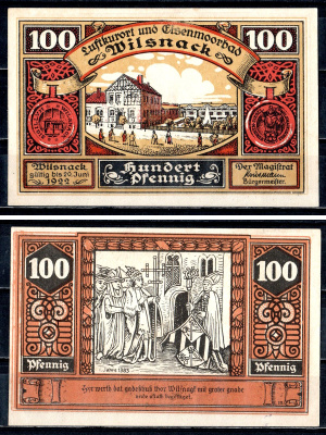 Вильснак (Пруссия, Бранденбург) 100 пфеннигов 1922 2193-46-3-2
