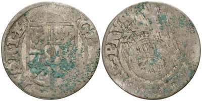 Бранденбург-Пруссия 3 полкера (3 полторака - 1 крейцер) ND (1624-1635) KM 116 серебро 4158-1121