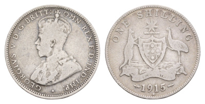 Австралия 1 шиллинг 1915 H, Георг V (1910-1936) KM 26 серебро 1518-914