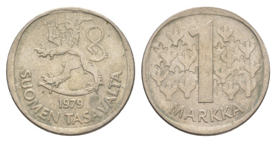 Финляндия 1 марка 1979 KM 49a медно-никель 4648-544