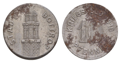 Боттроп 10 пфеннигов 1919 Funck 54.5, Men05 3327.1, Men18 4247.1 железо 4659-338