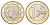Испания 1 евро 2025 KM 1327 биметалл UNC 4122-854