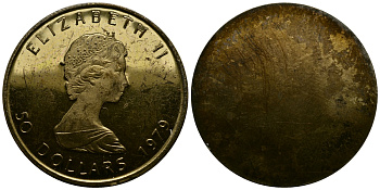 КАНАДА 50 ДОЛЛАРОВ 1979 ОДНОСТОРОННИЙ ОТТИСК 1527-1224