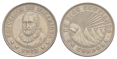 Никарагуа 1 кордоба 1972 KM 26 медно-никель 4641-343