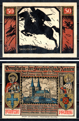 Ксантен (Пруссия, Рейн) 50 пфеннигов ND 2193-39-2-1