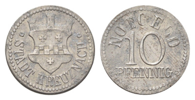 Кройцнах 10 пфеннигов ND Funck 259.1, Men18 17446.1 железо 4708-818