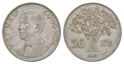 Южный Вьетнам 50 су 1963 KM 6 алюминий 4159-1011