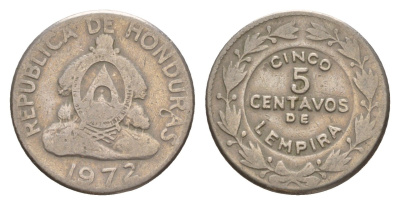 Гондурас 5 сентаво 1972 KM 72 медно-никель 4649-764