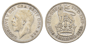 Великобритания 1 шиллинг 1932 Георг V (1910-1936) KM 833, Spink 4039 серебро 4116-1214