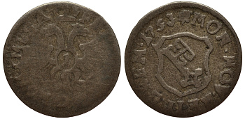 Бремен 1 гротен 1753 KM 212, Jungk 1002 ff серебро 1517-625