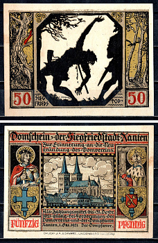 Ксантен (Пруссия, Рейн) 50 пфеннигов ND 2193-16-3-2