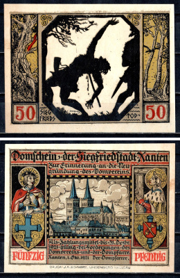 Ксантен (Пруссия, Рейн) 50 пфеннигов ND 2193-16-3-2