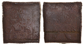 Швеция 1 эре 1626 Густав II Адольф (1621-1632), клиппа KM 106.2 медь 00-816-51