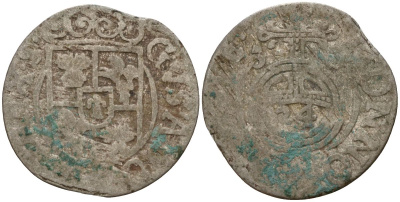 Польша, Эльбинг 3 полкера (1/24 талера) 163s Густав II Адольф (1621-1632) Kop 9602-9607 серебро 4160-228