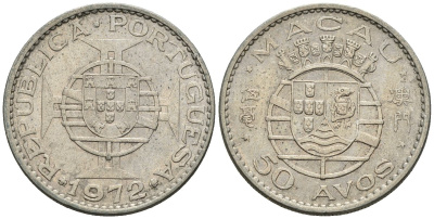 Макао 50 авоc 1972 KM 7 медно-никель 4148-316