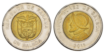 Панама 1 бальбоа 2011 KM 141 биметалл UNC 4642-734