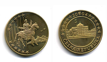 ЧЕХИЯ 5 ЕВРО 2004 PROBA, ПРОБНИК UNC 58-813