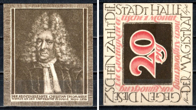 Галле-ан-дер-Заале (Пруссия, Саксония) 20 пфеннигов 1921 7556-72-4-1