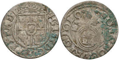 Польша 3 полкера (3 полторака - 1 крейцер) ND (1620-1627) Сигизмунд III Ваза (1587-1632) KM 41 серебро 4158-1163