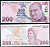 Турция 200 лир 2009 Кемаль Ататюрк, Юнус Эмре Pick 227 g  бумага  UNC (пресс) 449-101-3