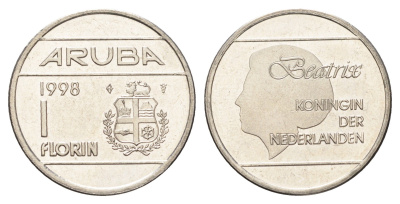 Аруба 1 флорин 1998 KM 5 сталь плакированная никелем UNC 4662-445