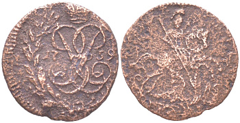 Россия полушка 1759 Елизавета (1741-1762) Биткин 513 R1 медь 4614-1011