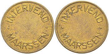 Нидерланды жетон ND INTERVEND MAFRSSEN, диаметр 20 мм. латунь 27-243