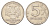 Россия 5 рублей 1997 ММД Y 606 медь плакированная медно-никелем 4706-933