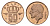 Бельгия 50 сантимов 1991 Belgie, Бодуэн I (1951-1993) KM 149 бронза UNC 116-522