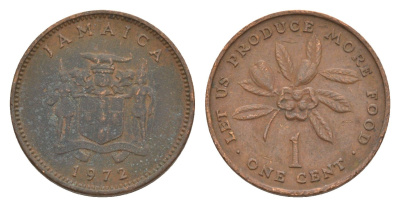 Ямайка 1 цент 1972 ФАО - Давайте производить больше еды KM 52 бронза 4649-1044