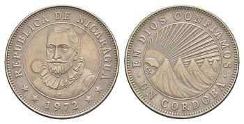 Никарагуа 1 кордоба 1972 KM 26 медно-никель 4641-342