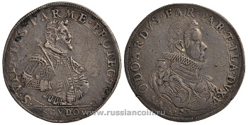 Парма 1 скудо 1627 Одоардо Фарнезе (герцог Пармский) Dav. 4120 серебро 10-005-29