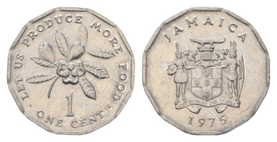 Ямайка 1 цент 1975 KM 64 алюминий UNC 4114-1033