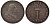 Великобритания 1 пенс 1792 Георг III (1760-1820) Spink 3760 серебро UNC 00-000