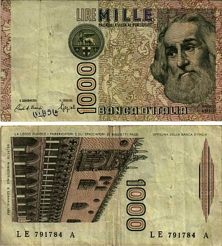 Италия 1000 лир 1982 Дворец дожеи?, Марко Поло Pick 109b 7484-34-1