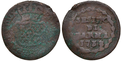 Италия, Парма 1 сесино 1787 Фердинандо ди Борбоне (Фердинанд I) C 3 медь 4164-611