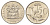 ЮАР 50 центов 1980 Зантедеския Эллиота (калла), герб KM 87 никель aUNC 4604-1137
