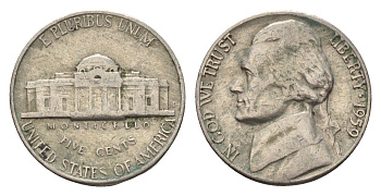 США 5 центов 1959 KM A192 медно-никель 4613-829