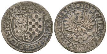 Силезия, Лигниц Бриг 3 крейцера 1614 Иоганн Кристиан Бжегский (1602-1639) серебро 4623-324