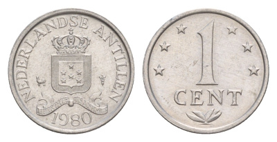 Нидерландские Антильские острова (Нидерландские Антилы) 1 цент 1980 Беатрикс (1980-2013) KM 8a алюминий 4649-866