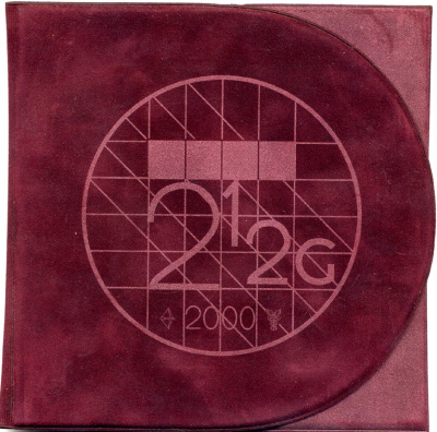 Нидерланды набор из 6 монет 2000 официальный набор в буклете с сертификатом, королева Беатрикс биметалл PROOF 2-5-1-39