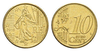 Франция 10 евроцентов 2016 KM 1410 нордик UNC 4647-754