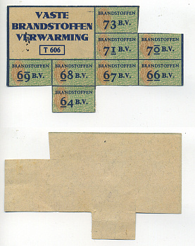 Нидерланды талоны на горючее 1944-1950 Т 606 бумага 6317-37-1-2